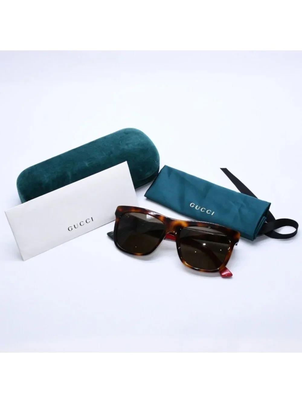 Gucci Sunglasses Brown Red Green Eyewear